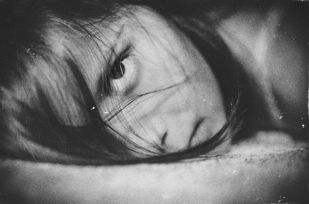 Mysterious Black White Gaze by Desislava Ignatova — canvas wall art