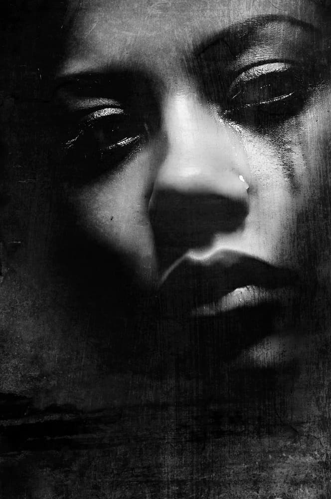 Dark Emotional Face by Peeters Jos — canvas wall art