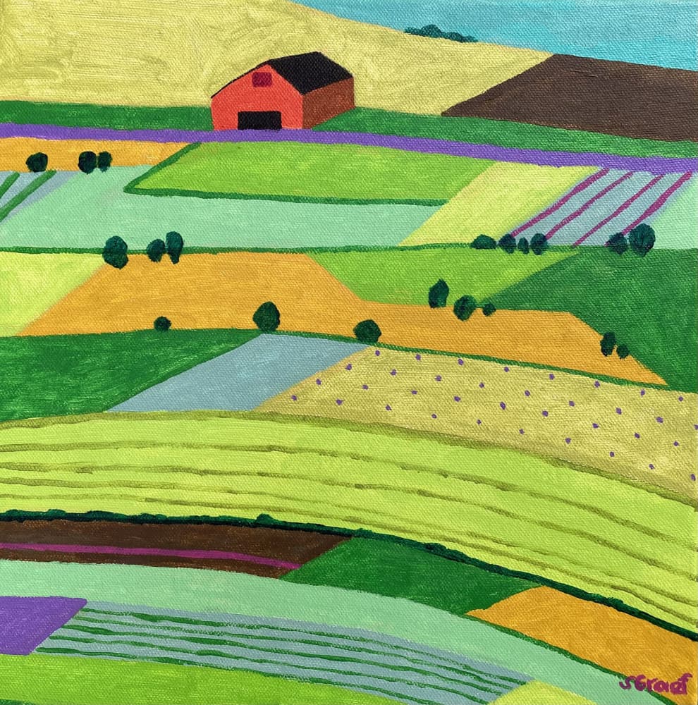 Farmland One by Sue Graef — canvas wall art