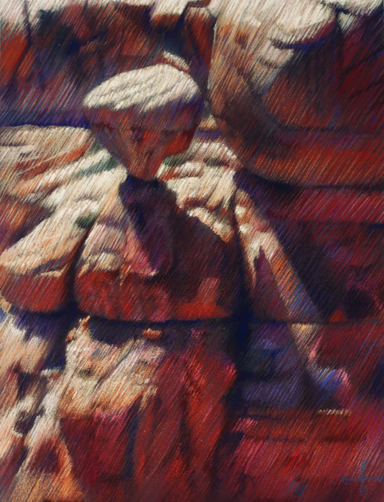 Balanced Desert Rocks by Corné Akkers — canvas wall art