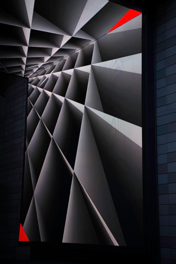 Abstract Geometric Corridor by Catherine Wang — canvas wall art