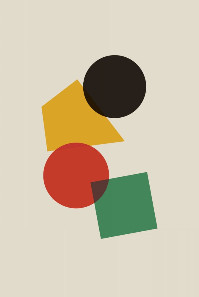 Abstract Geometric Balance by Oju Design — canvas wall art