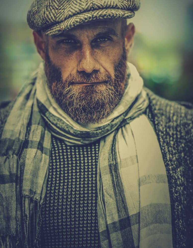 Stylish Bearded Gentleman by gNo — canvas wall art