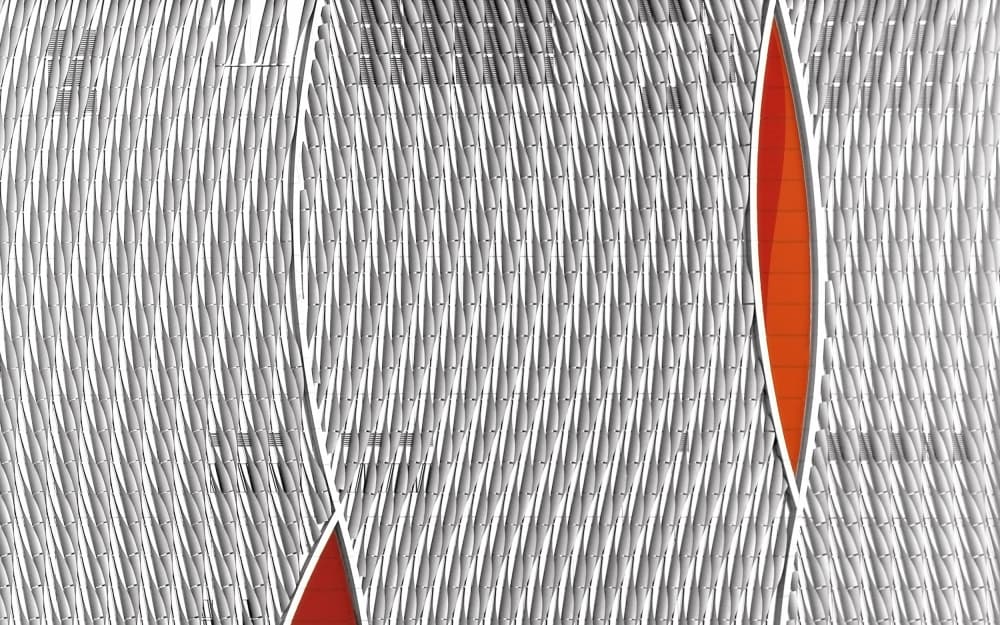 Abstract Grey Orange Flow by Ivan Huang — canvas wall art