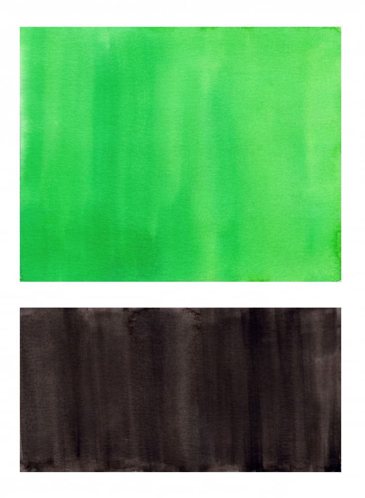 Deep Green Brown Blocks by Ejaaz Haniff — canvas wall art