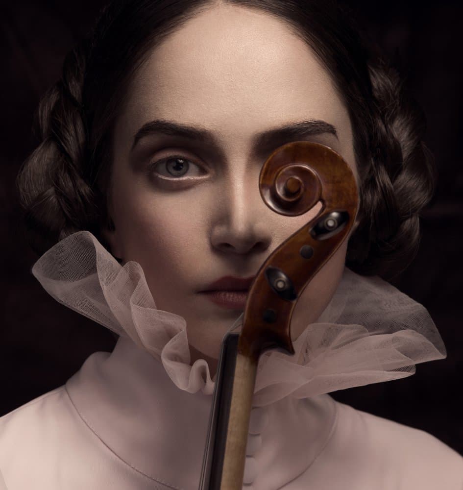 Classical Musician's Gaze by Peyman Naderi — canvas wall art