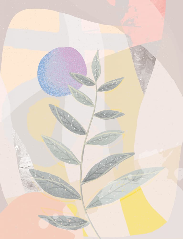 Soft Botanical Abstract by Aylin Demir — canvas wall art