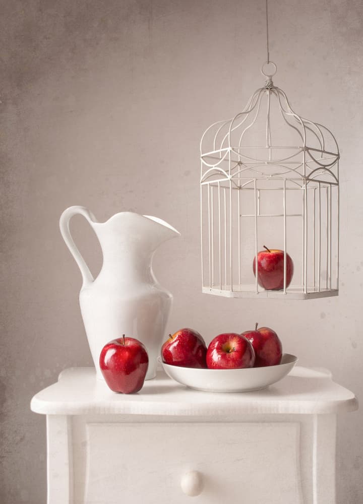 Rustic Red Apples by Margareth Perfoncio — canvas wall art