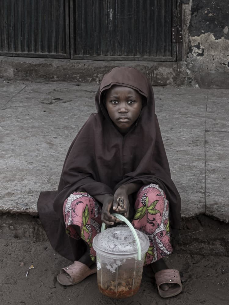 Thoughtful African Girl by Elena Molina — canvas wall art