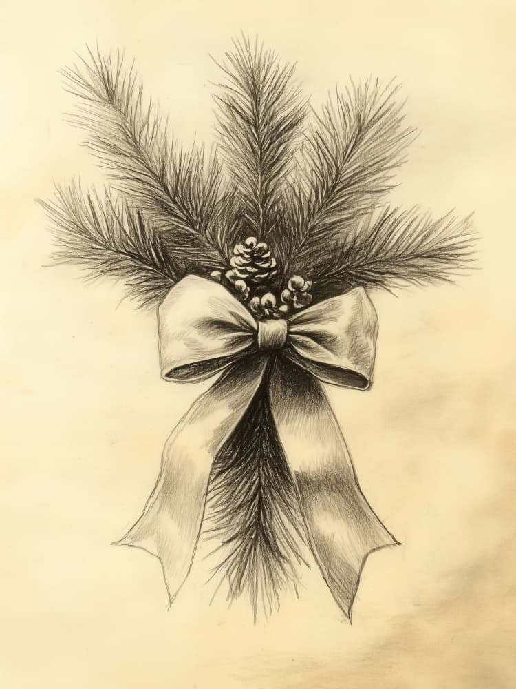 Bow On Spruce by Jolly and Dash — canvas wall art