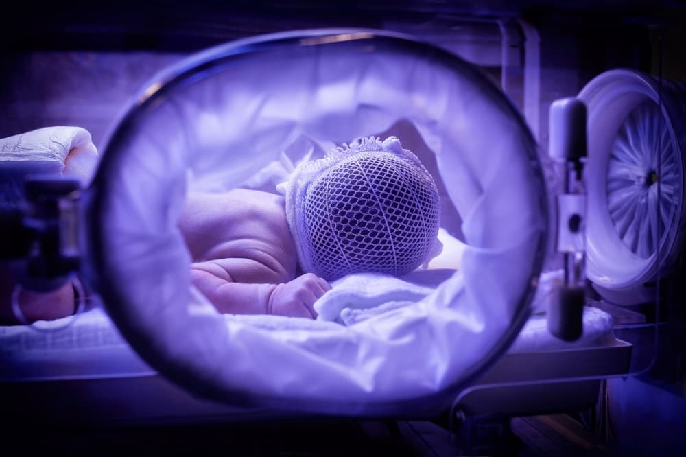 Newborn Baby Incubator Care by Davorin Baloh — canvas wall art