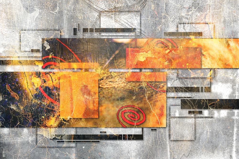 Vibrant Urban Geometry by Rafal Kulik — canvas wall art