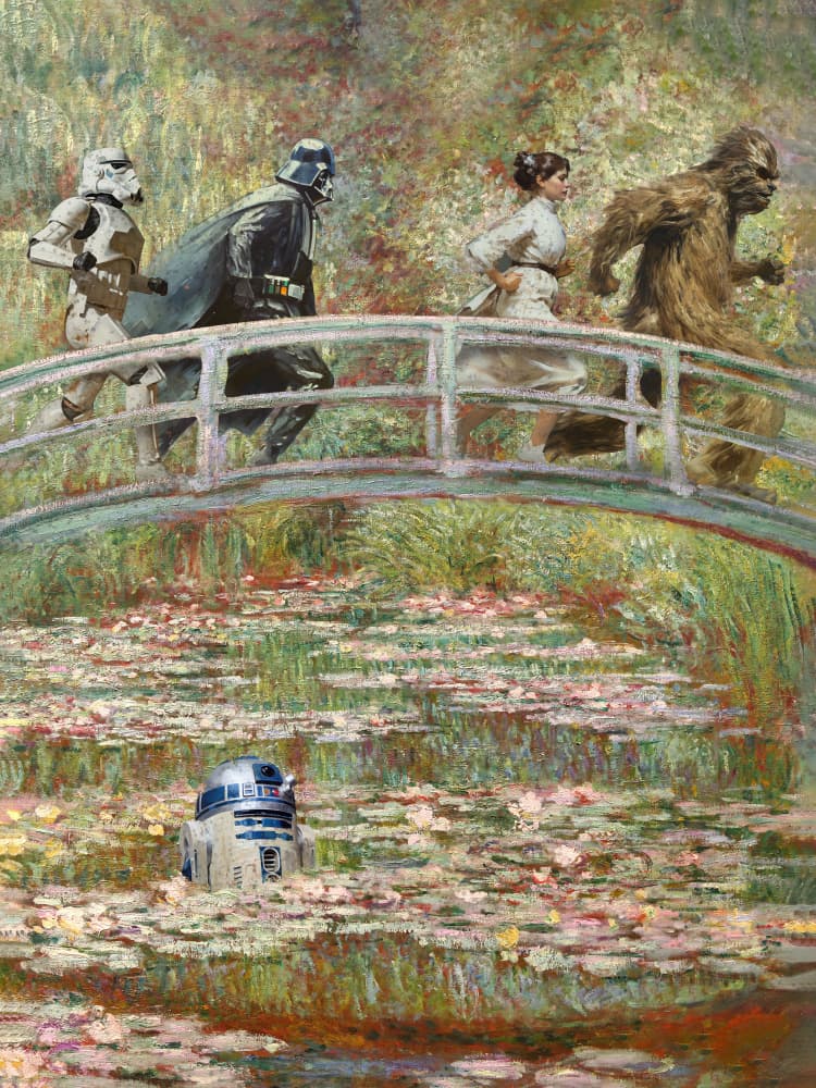 Monet Wars by Dikhotomy — canvas wall art