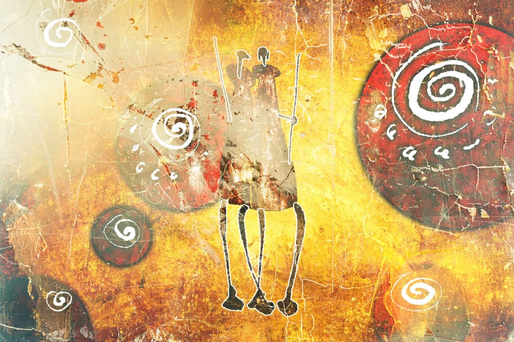 African Tribal Figures by Rafal Kulik — canvas wall art
