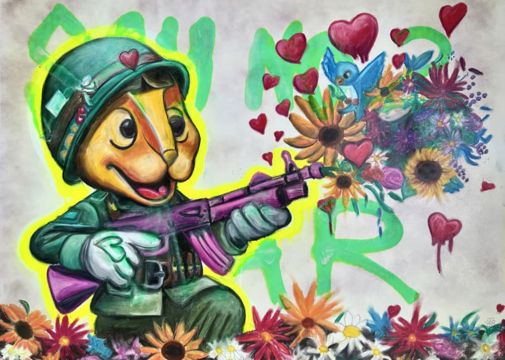 Peace Soldier Bloom by Guldhart — canvas wall art
