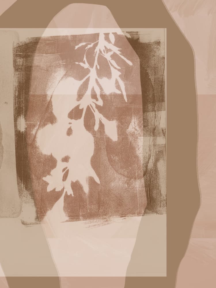 Earthy Botanical Silhouette by Dina Dankers — canvas wall art