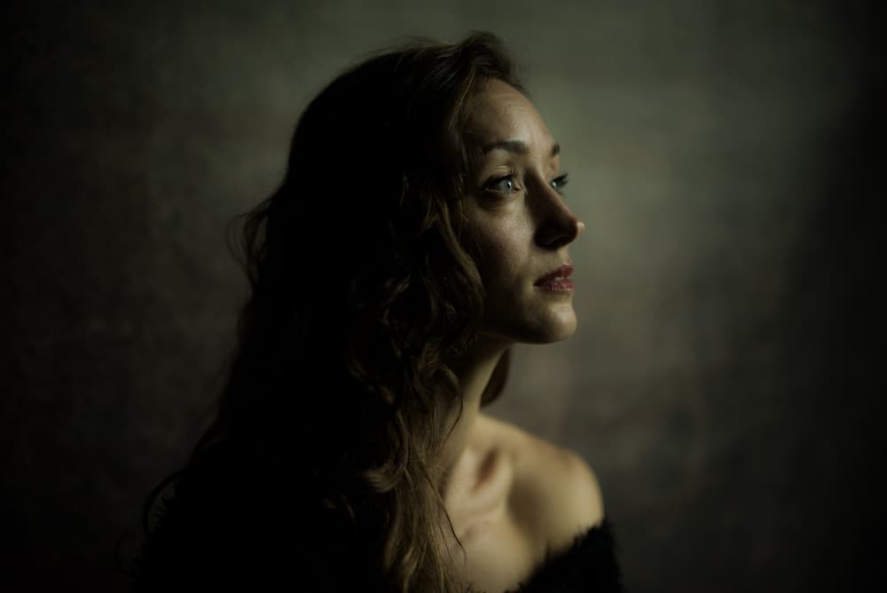Elegant Woman Profile by Jacob Tuinenga — canvas wall art