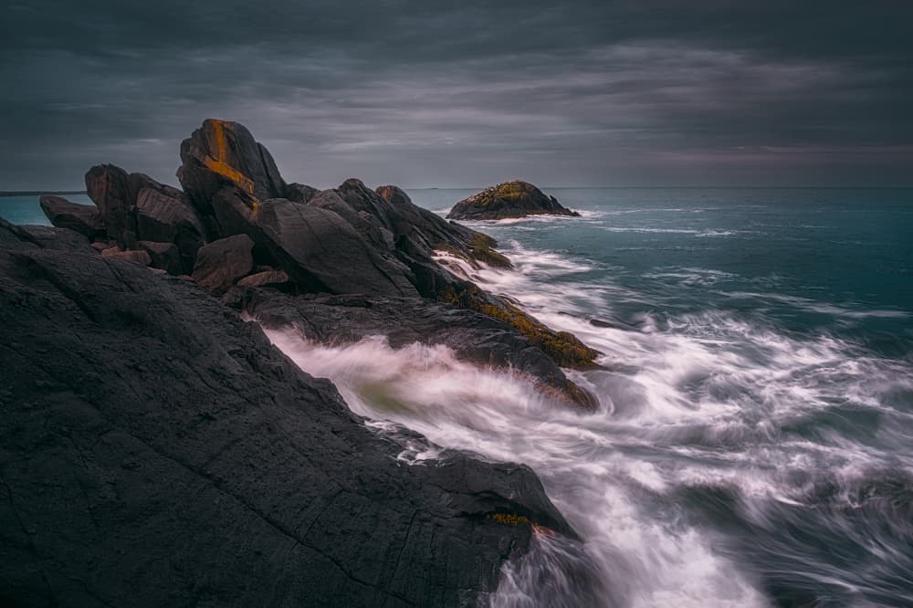 Dramatic Coastal Waves by Ben.C.L — canvas wall art