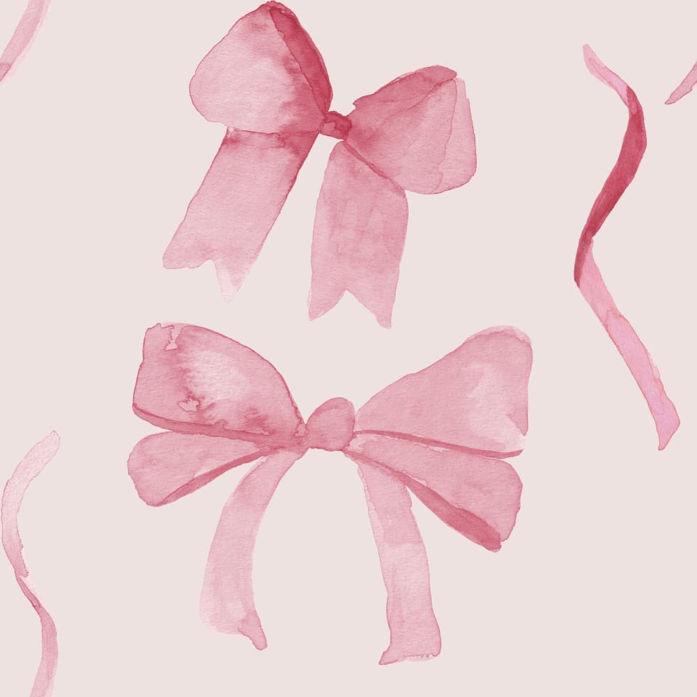 Sweet Pink Bows by Irene Demetri — canvas wall art