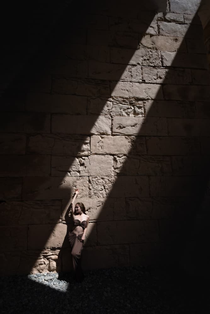 Woman In Sunbeam by Songlin Xu — canvas wall art