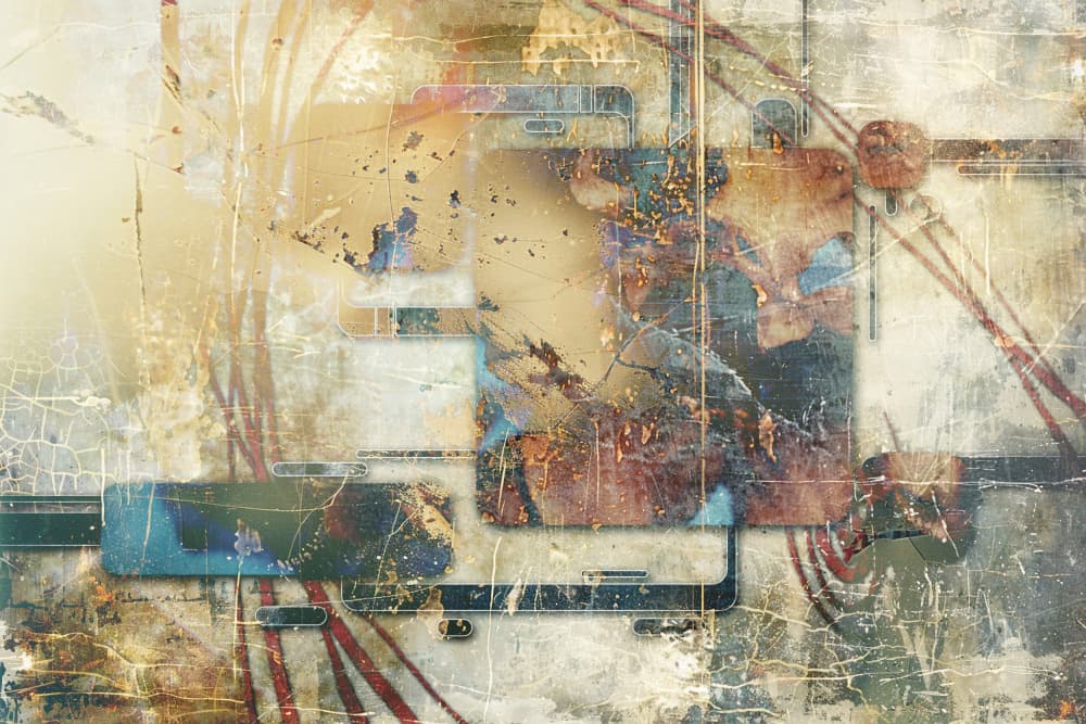Abstract Industrial Geometry by Rafal Kulik — canvas wall art