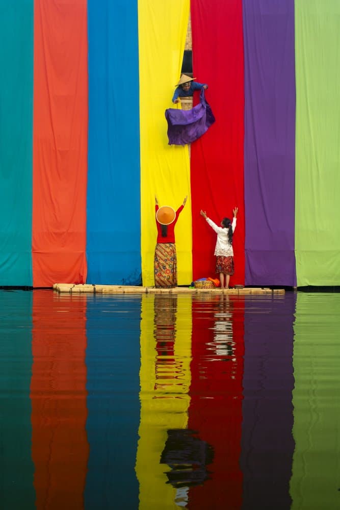 Colorful Fabric Reflection by Antonyus Bunjamin (Abe) — canvas wall art