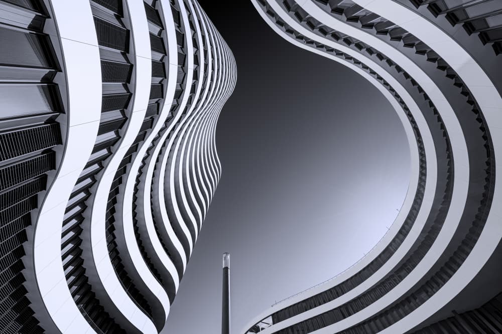 Dynamic Urban Curves by Michael Eßig — canvas wall art