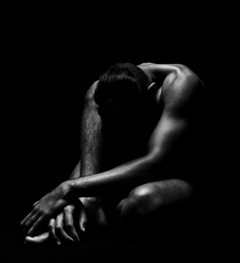 Man In Solitude by mario lotzin / uwe friessner — canvas wall art
