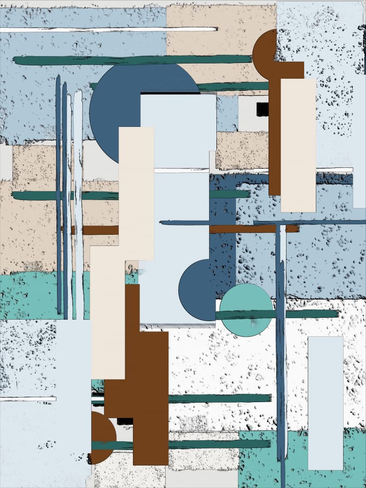 Modern Geometric Composition by Sannel Larson — canvas wall art
