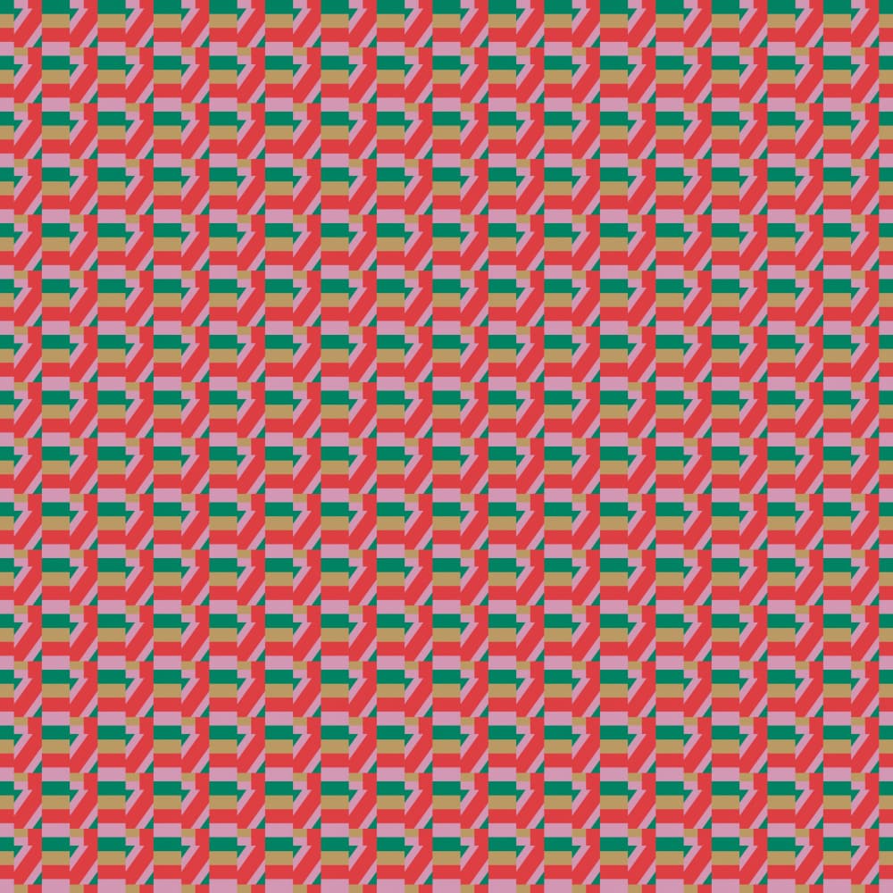 Vibrant Geometric Pattern by Little Dean — canvas wall art