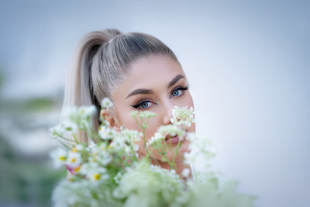 Captivating Floral Gaze by Aneta Nikolova — canvas wall art