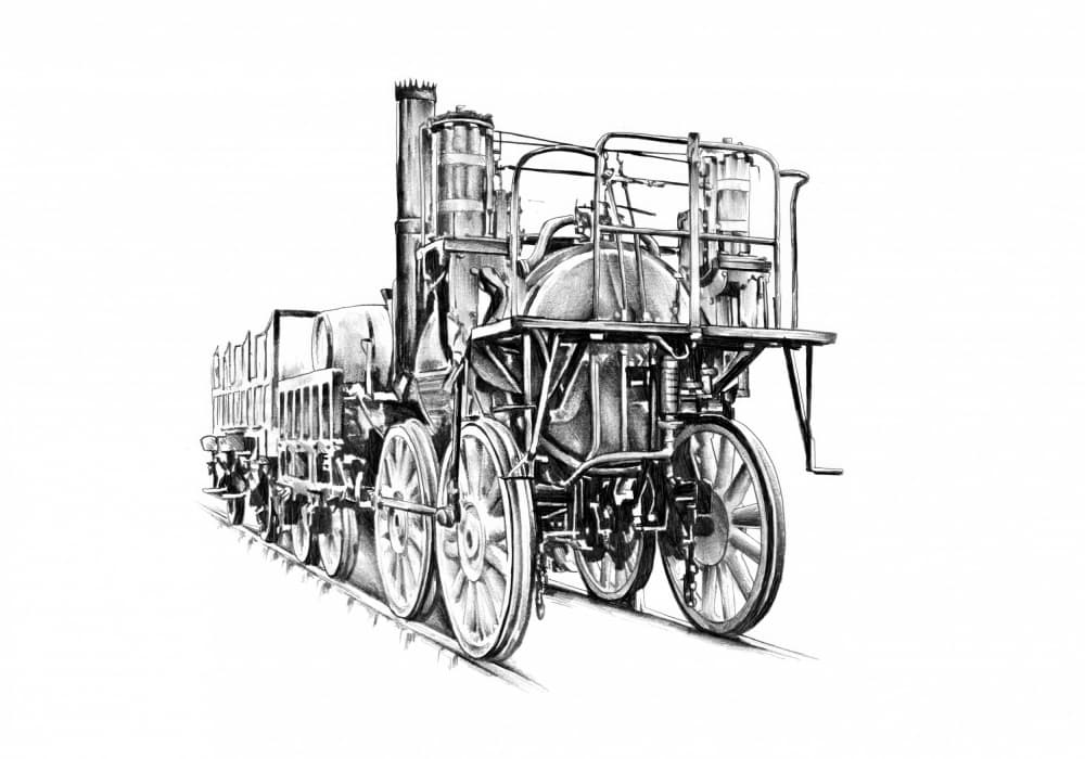 Historic Steam Locomotive by Kulik — canvas wall art