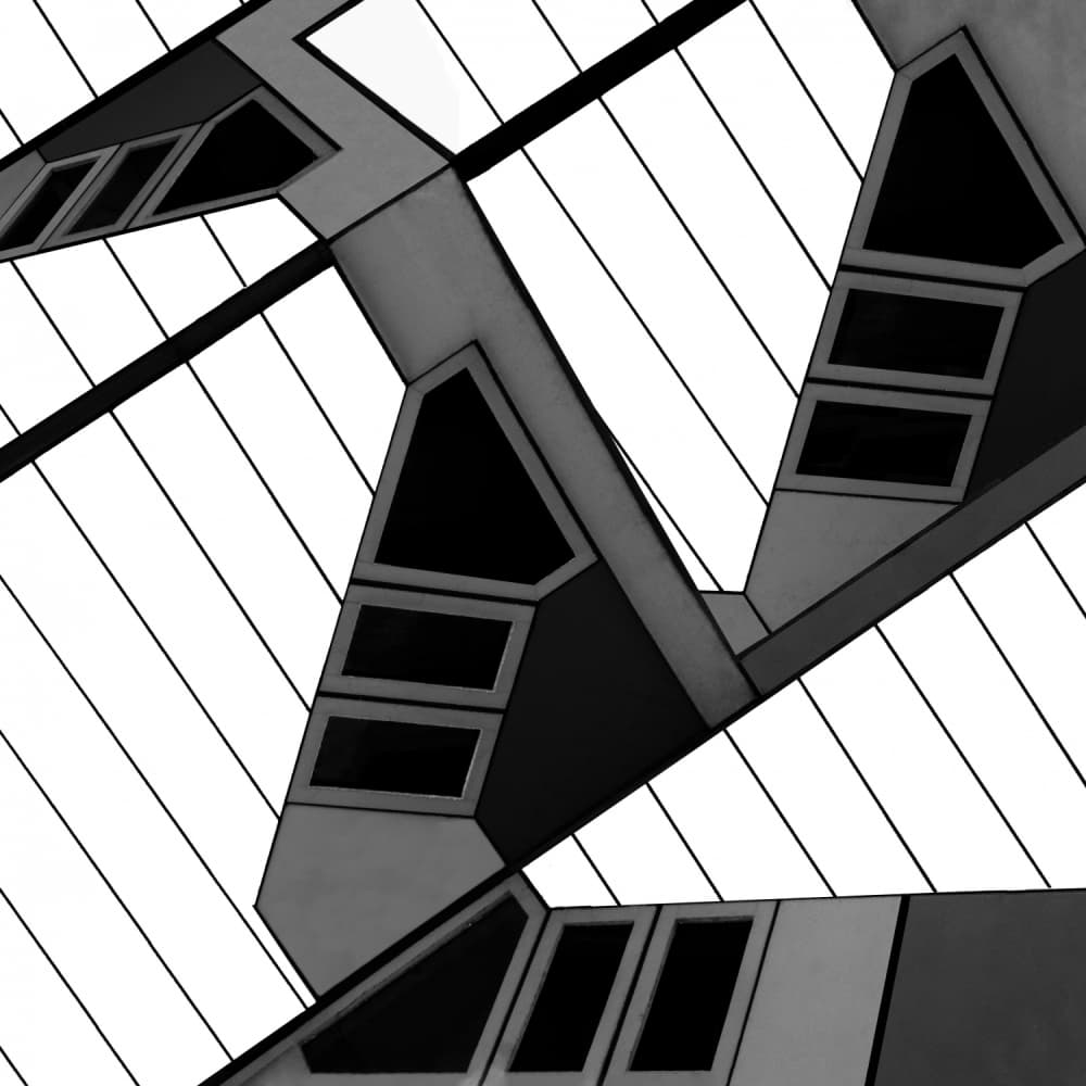 Abstract Urban Geometry by Gilbert Claes — canvas wall art