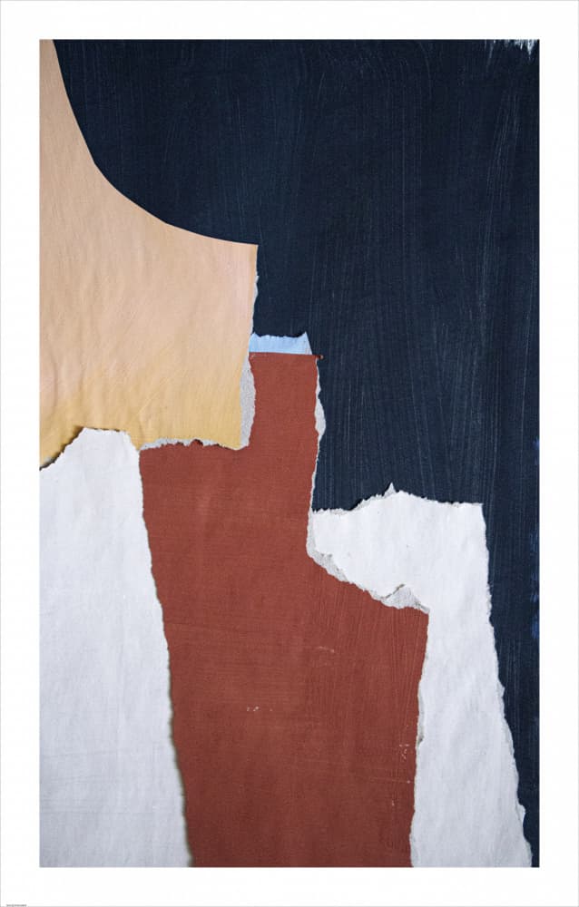 Earthy Abstract Collage by Cyrille Gulassa — canvas wall art