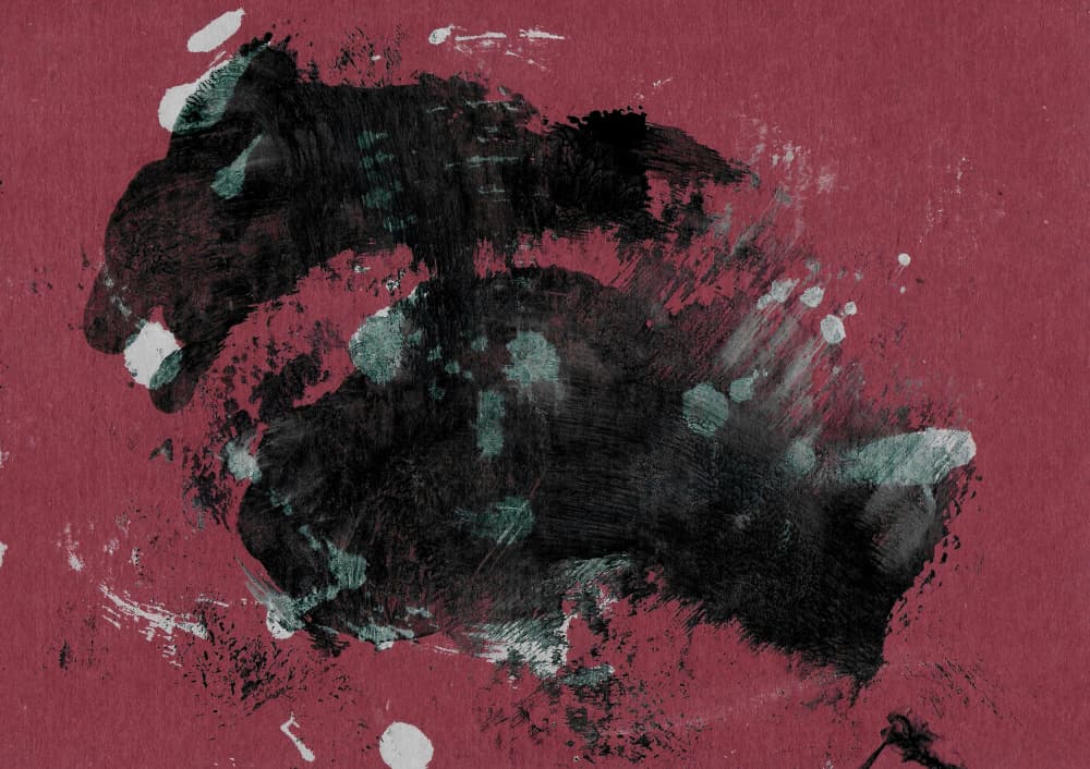 Dark Abstract Paint by Santhosh ch — canvas wall art