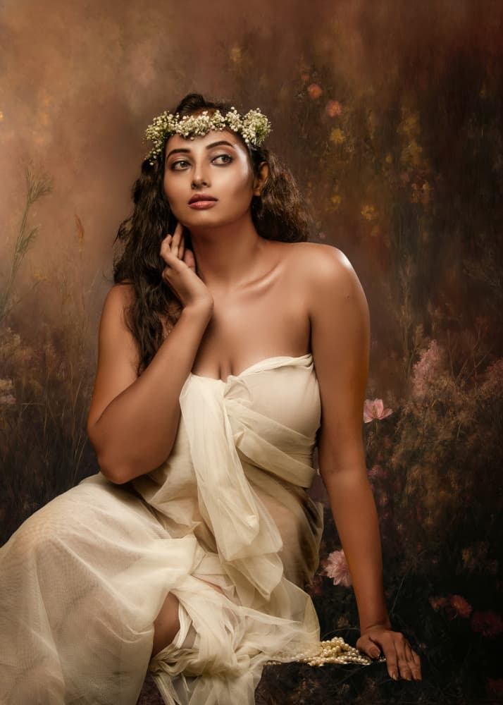 Ethereal Woodland Nymph by PARTHA BHATTACHARYYA — canvas wall art