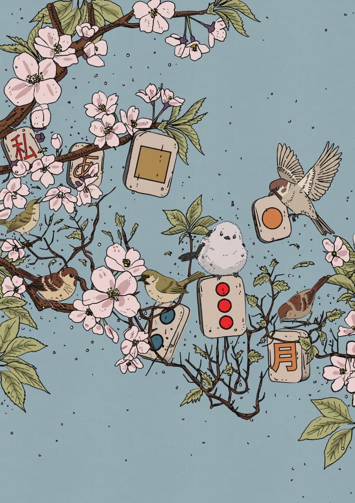 Charming Spring Birds by Nicholas — canvas wall art
