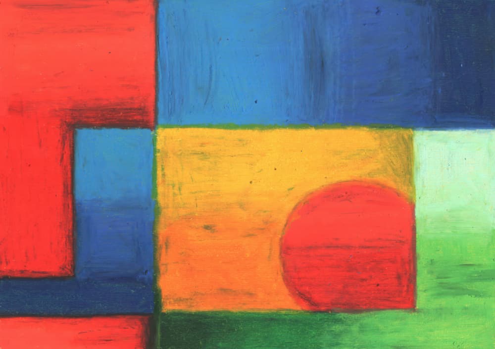 Geometric Color Blocks by Kulik — canvas wall art
