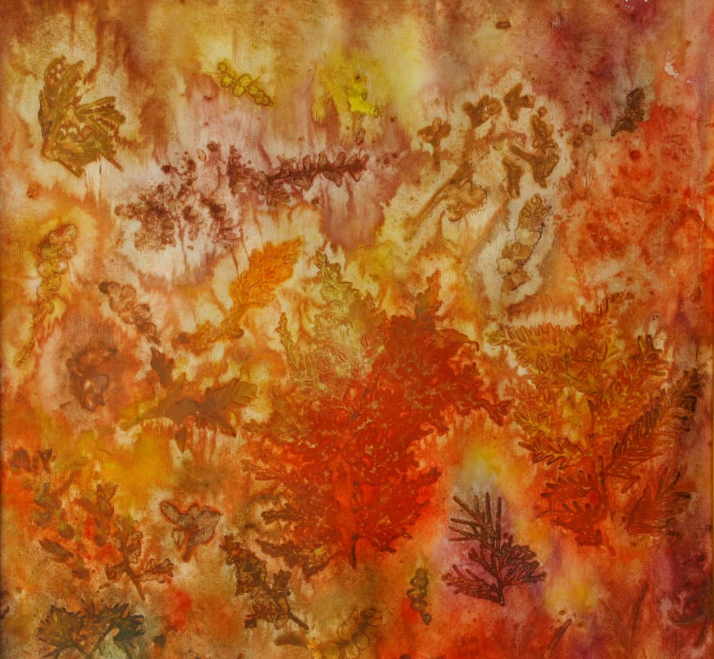 Autumn Leaves Abstract by Georgi Kostov — canvas wall art