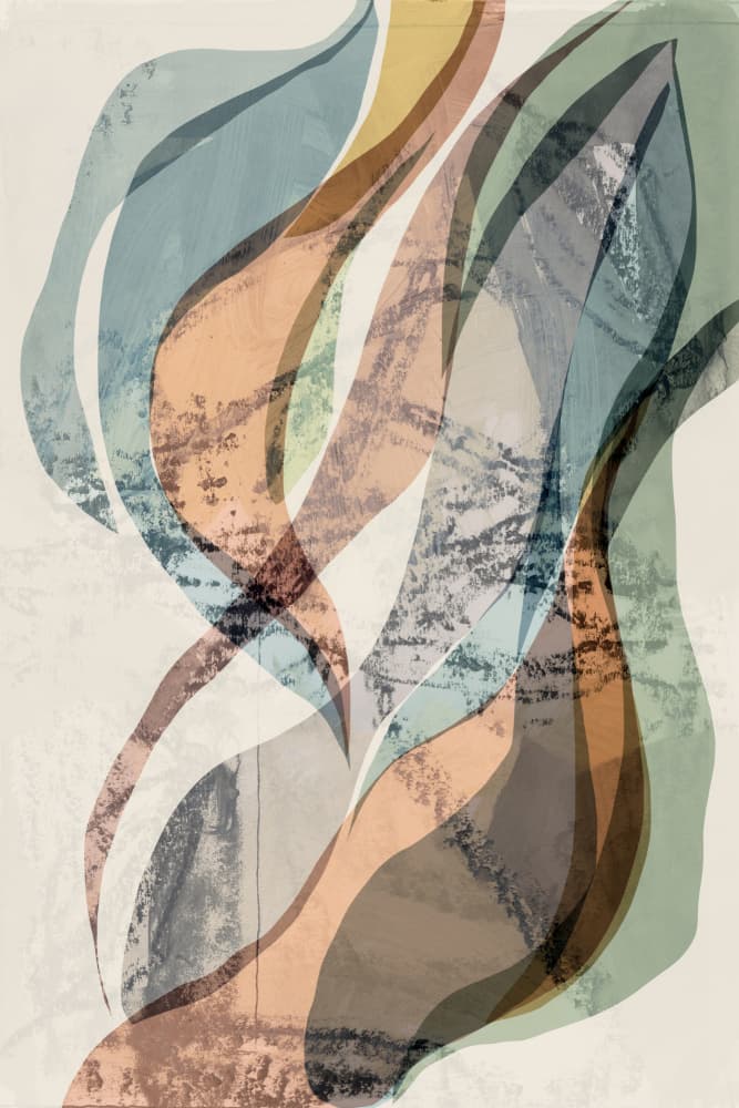 Muted Organic Flow by cartissi — canvas wall art