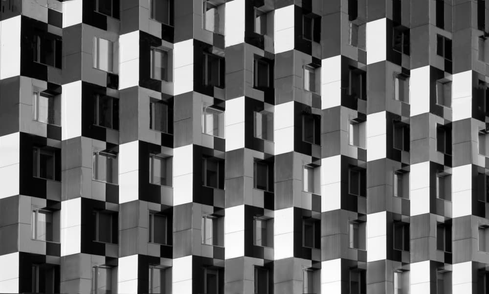 Modern Geometric Facade by Alexander Kiyashko — canvas wall art
