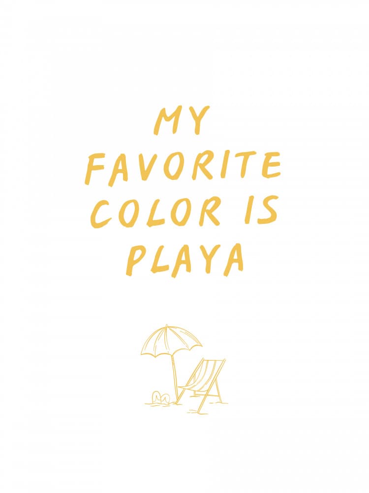 My Favorite Color Playa by Ohkimiko — canvas wall art