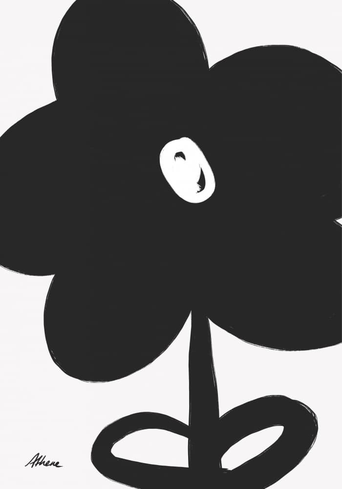 Minimal Flower by Athene Fritsch — canvas wall art