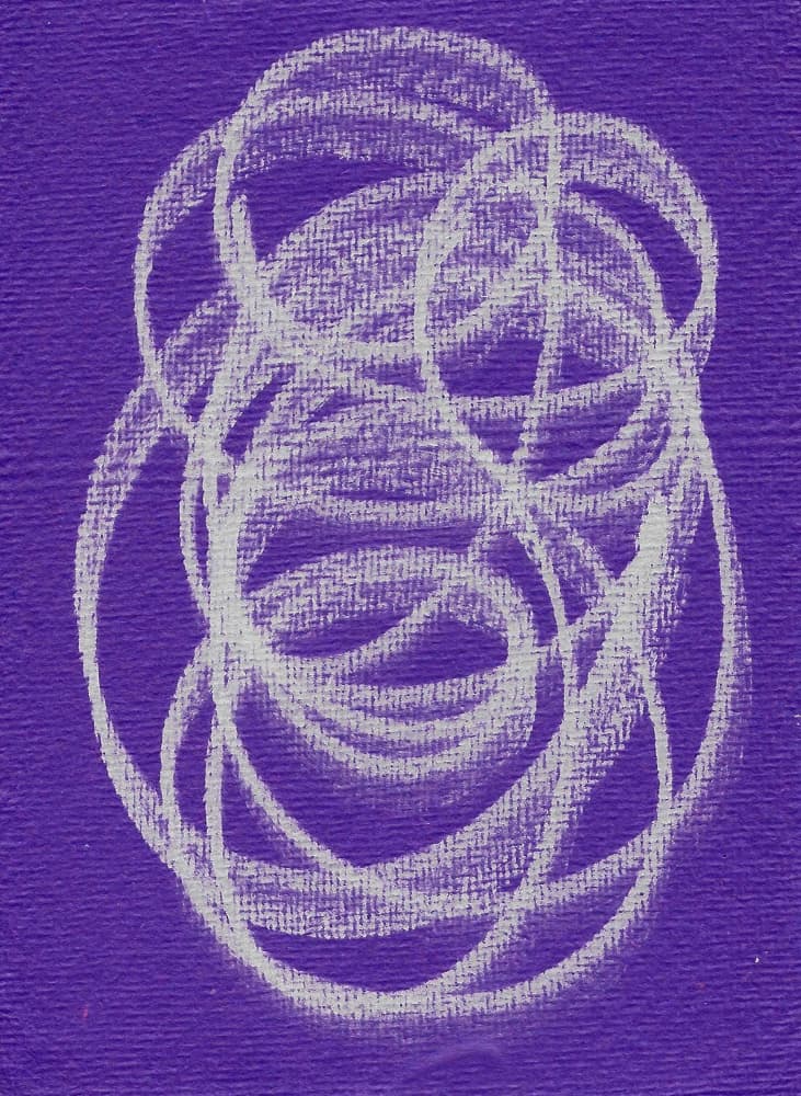 Abstract Purple Loops by Santhosh ch — canvas wall art
