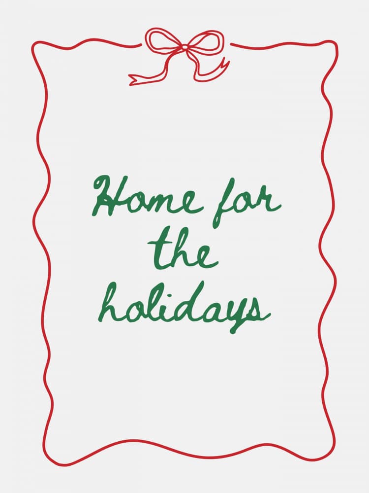 Home For The Holidays by Jolly and Dash — canvas wall art