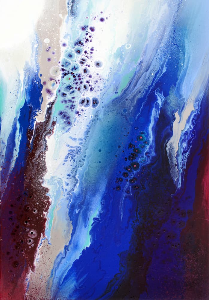 Oceanic Abstract Flow by Alyson Storms — canvas wall art