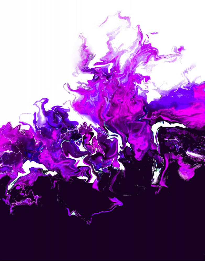 Dynamic Purple Abstract by Alyson Storms — canvas wall art
