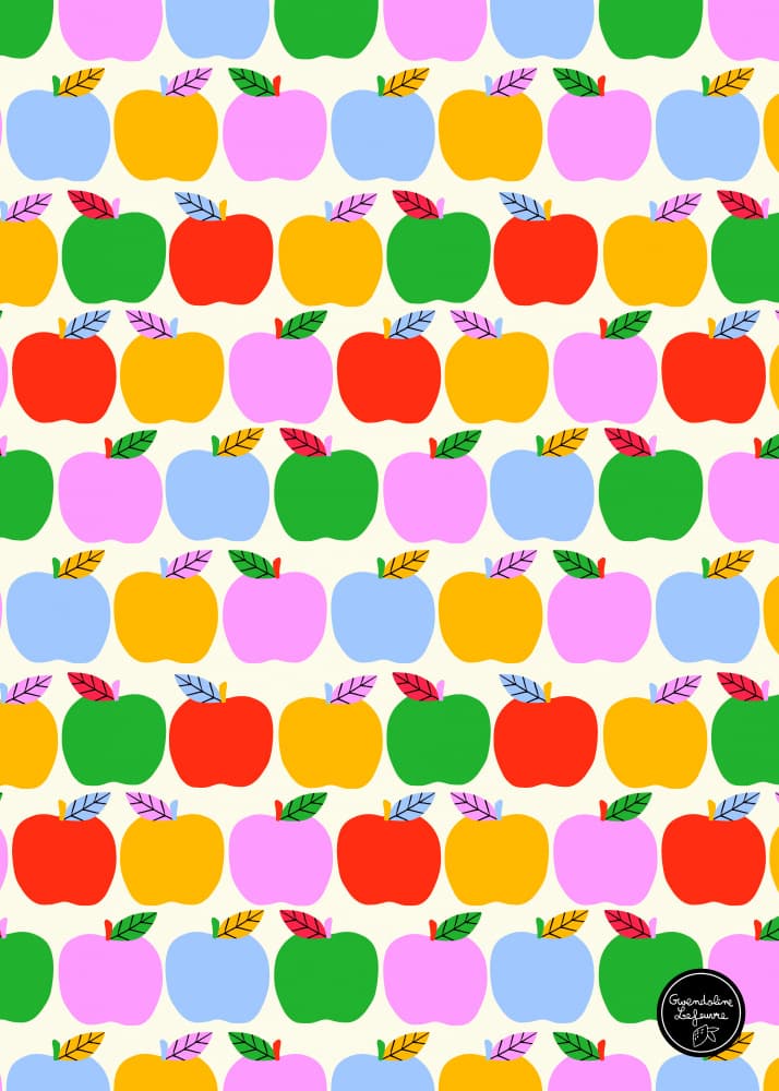 Appleplay by Gwendoline Lefeuvre — canvas wall art