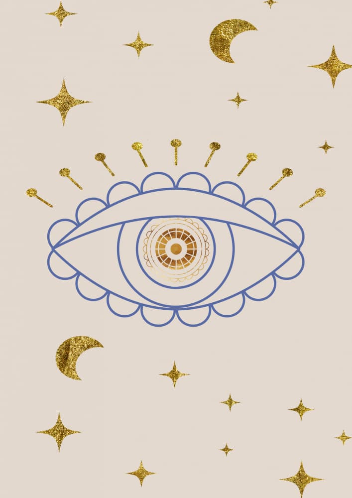 Celestial Mystic Eye by Talitha McQueen — canvas wall art