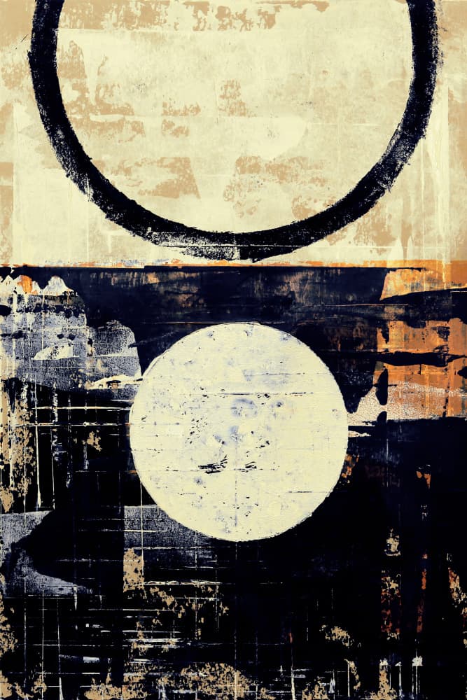 Abstract Geometric Circles by Petr Strnad — canvas wall art